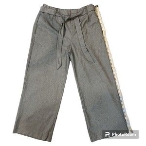 Zara Trafaluc Collection Cropped Trousers Size S‎ Black White Checked Pants